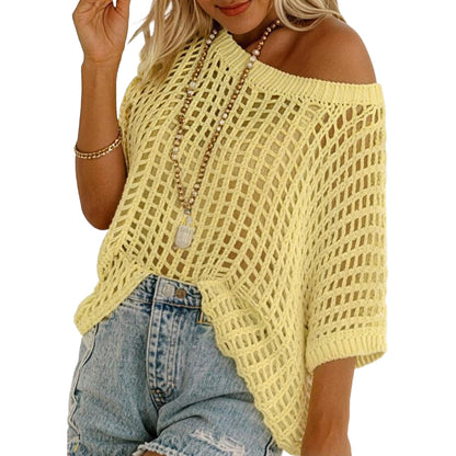 🎉This Week's Special Sales - 60% OFF✨Womens Crochet Pullover Top